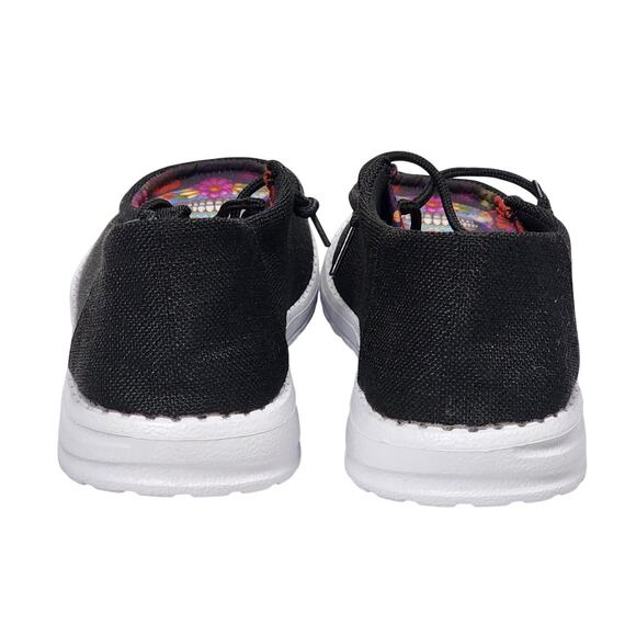 NWOT Skull Graphic Flat Slip On Shoes - Picture 6 of 8